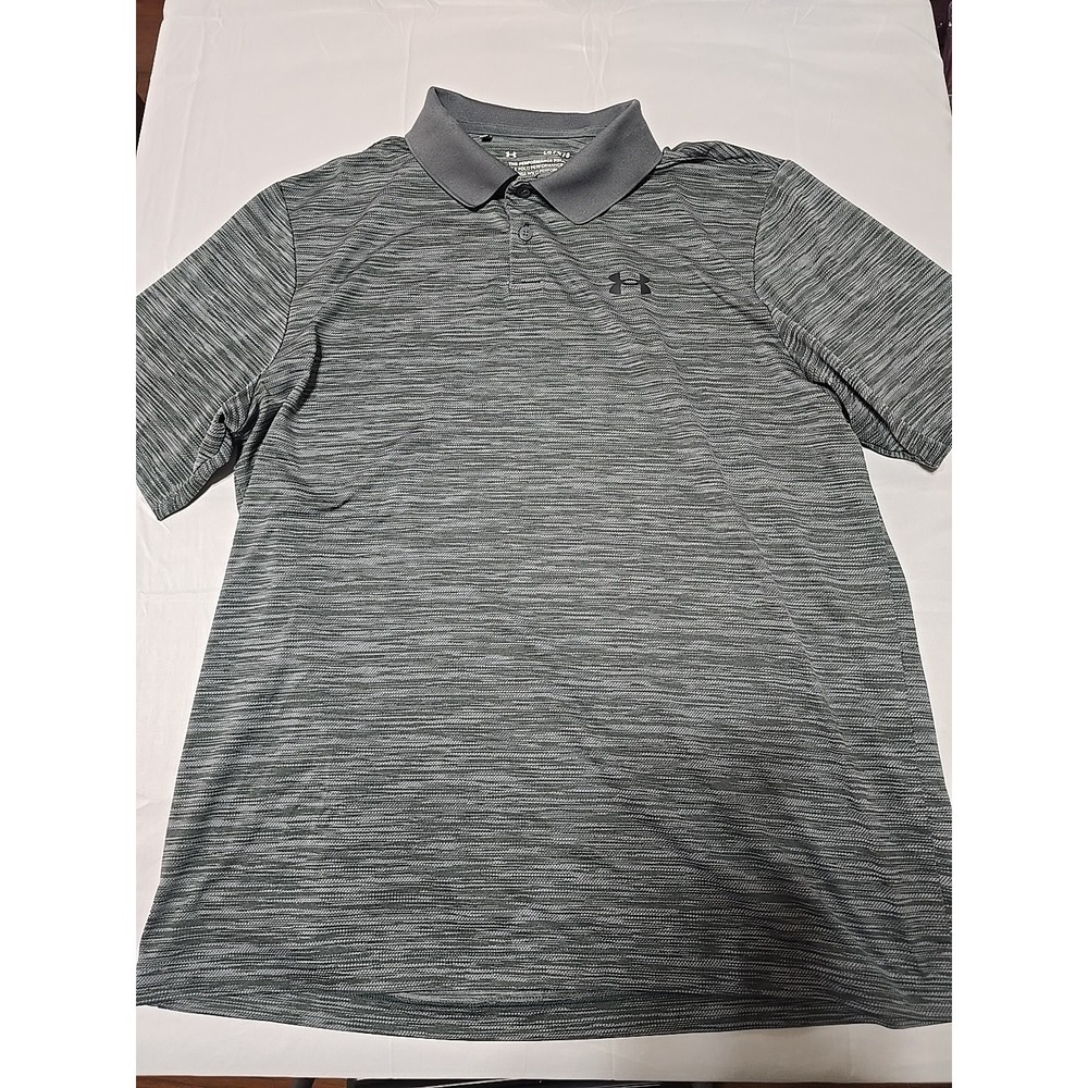 Under Armour Polo Men's‎ Large Loose Fit Performance Golf Shirt Gray